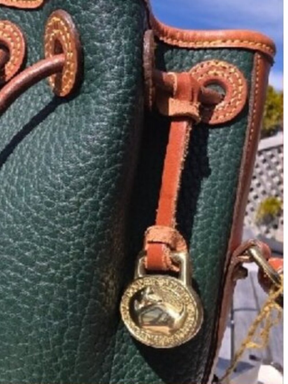 New, Vintage D&B Fir Green Hand Fitted Crossbody Bag, USA - Picture 11 of 16